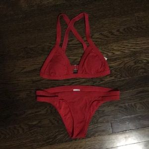 Target red bikini